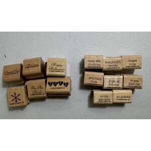 Vintage 2004/05/06  Stampin Up Good Times‎ Set Of 15 Holidays  Retired